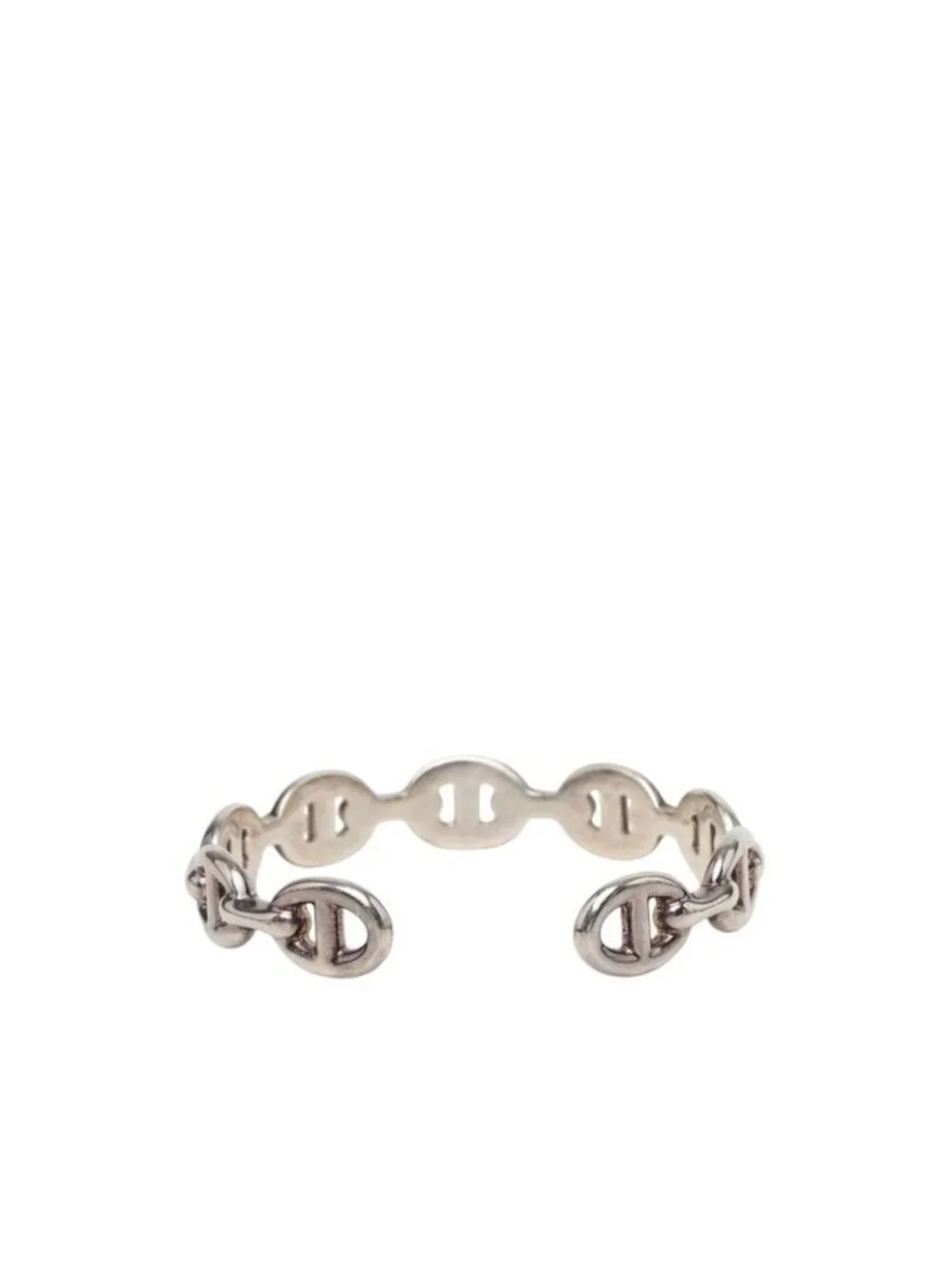 Hermes Chaine D'ancre ST Bangle Silver Bracelet